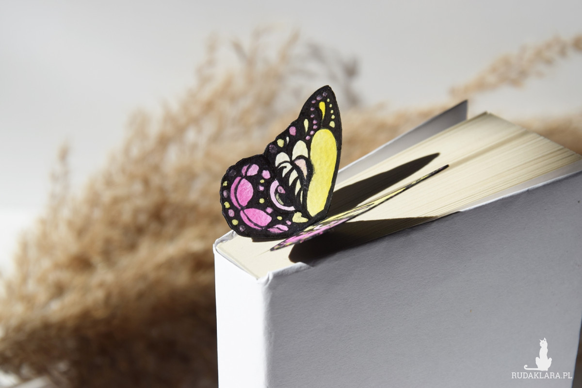 Zakładka do książki "On Paper" Kolorowy Motyl